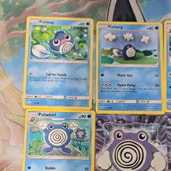 💧Vintage Topps & Pokemon Card Lot Poliwag Poliwhirl Poliwrath 8x 💧 - Image 3