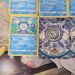 💧Vintage Topps & Pokemon Card Lot Poliwag Poliwhirl Poliwrath 8x 💧 - Image 4