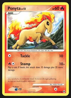 Ponyta 72/99 Platinum Arceus Pokemon Card LP - Image 1
