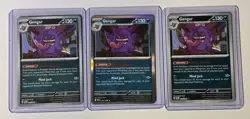 Gengar 050/088 Me03: Perfect Order Holo 3 Card Pokemon Lot - Image 1