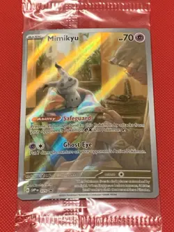 Mimikyu SVP 075 Paldean Fates Promo Sealed TCG Card - Image 1