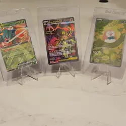 Pokemon TCG POR Decidueye EX, Mega Zygarde EX, Rowlet Holo Card Lot (3) English - Image 1