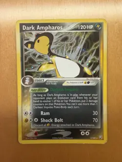 2004 Dark Ampharos 2/109 Holo Rare EX Team Rocket Returns Pokemon Card - Image 1
