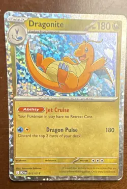 Pokemon Dragonite 012/015 McDonald's 2024 Holo Promo Card 180 HP Dragon Pulse - Image 2