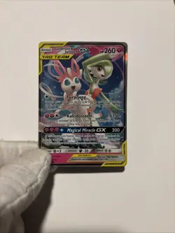 Pokemon TCG Gardevoir & Sylveon GX Holo Card 130/214 Sm-Unbroken Bonds - Image 1