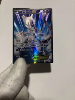 Pokemon Mewtwo EX TCG Full Art Holo Ultra Rare Card Breakthrough 157/162 - Image 1
