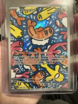 Pokemon TCG Tatsugiri Twilight Masquerade Illustration Rare Card 186/167 - NM - Image 1