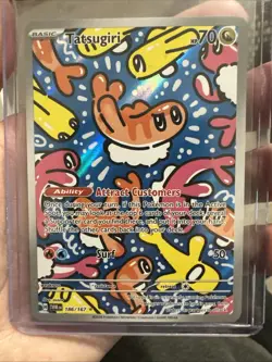 Pokemon TCG Tatsugiri Twilight Masquerade Illustration Rare Card 186/167 - NM - Image 4