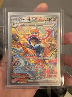 Greninja EX Twilight Masquerade Special Illustration Card 214/167 Excellent Cond - Image 1