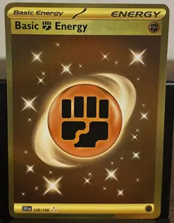 Pokemon Basic Fighting Energy 258/198 SV01 Scarlet & Violet Hyper Rare Foil Card - Image 1