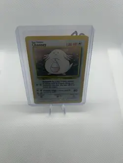 The Pokemon Company Chansey Base Set Holo Rare English 120 HP 3/102 Pokemon Card - Image 1