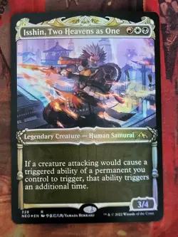 MTG Card : Isshin, Two Heavens as One (Kamigawa: Neon Dynasty ) SHOWCASE FOIL - Image 1