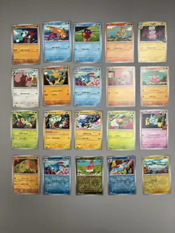20x Jerky Pokemon Cards Inc. 5x Reverse Holos NM Joblot Bulk - Image 1