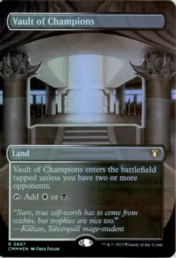 Vault of Champions (Borderless) Commander Masters CMM Foil NM - Image 1