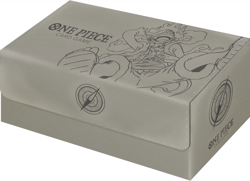 One Piece Card Game Storage Box EX Luffy Nika Illustration Gray Case Damaged - Image 3