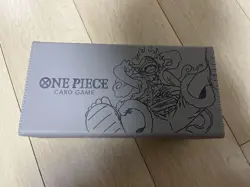 One Piece Card Game Storage Box EX Luffy Nika Illustration Gray Case Damaged - Image 4