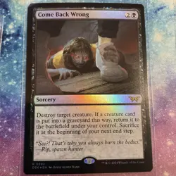 Come Back Wrong (FOIL) x1 - MTG Duskmourn: House of Horror DSK #86 - Image 1