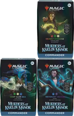 MtG: Karlov Manor Commander Deadly Disguise, Deep Clue Sea & Revenant Recon - Image 1