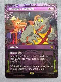 Splinter's Technique (Showcase) FOIL - Teenage Mutant Ninja Turtles MTG #233 NM - Image 1
