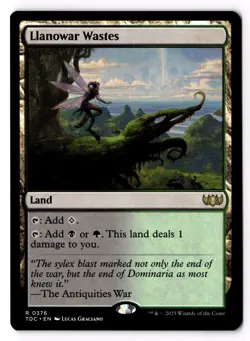Llanowar Wastes 376 Commander: Tarkir: Dragonstorm Normal NM - Image 1