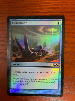 MTG Unsummon Foil SINGLE USED EXCELLENT CONDITION SEE PHOTOS - Image 1