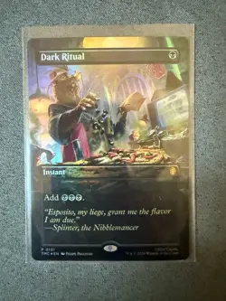 Dark Ritual Borderless FOIL Teenage Mutant Ninja Turtles MTG MINT🔥🔥 - Image 1