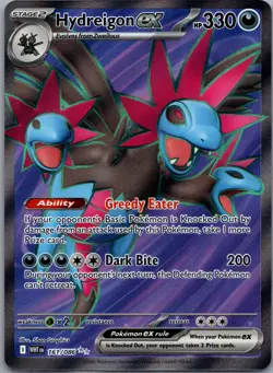 Hydreigon ex 161/086 SV: White Flare Pokemon TCG Ultra Rare NM - Image 1