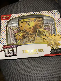 Pokemon TCG Scarlet & Violet 151 Zapdos EX Collection Box Sealed NEW - Image 1