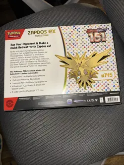 Pokemon TCG Scarlet & Violet 151 Zapdos EX Collection Box Sealed NEW - Image 2