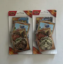 Pokemon TCG: Surging Sparks Hisuian Arcanine Checklane Blister Pack X2 - Image 1
