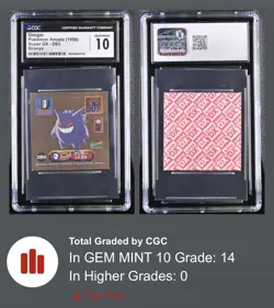 CGC Gem Mint 10 - Gengar (Bronze Holo) - D63 - Pokemon Amada - 1998 Super DX - Image 3
