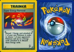 SUPER ENERGY REMOVAL 108/130 RARE BASE SET 2 POKEMON MP - Image 3