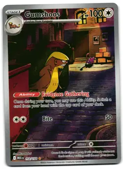 Gumshoos 153/132 - 🌊 Mega Evolution Illustration Rare Pokemon TCG 🖤 - NM - Image 1