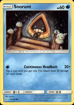 Snorunt 47/236 Common Cosmic Eclipse Pokemon NM - Image 1