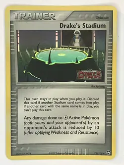 Drake's Stadium 72/108 Stamped Promo Ex Power Keepers Pokemon Card Holo UNC LP - Image 1