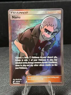 Pokemon TCG Nanu (Full Art) 179/181 Sun And Moon Team Up Holo English 2019 - Image 1