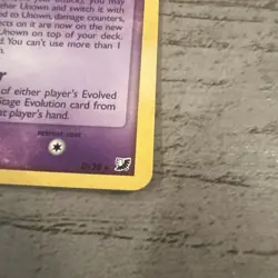 Unown (D) D/28 Unseen Forces Holo Rare Lightly Played Pokemon Vintage 2005 S/PIC - Image 5