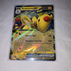 Pokemon TCG Ampharos ex Full Art Promo Holo 330 HP SVP 016 Card - Image 1