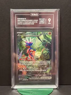 Koraidon ex Pokemon 247/198 SV01: Scarlet & Violet Base Set Holo TAG 9 RARE - Image 1