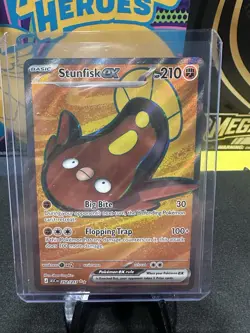 Pokemon TCG Stunfisk EX 252/217 Ultra Rare Full Art Basic 210 HP English - Image 1