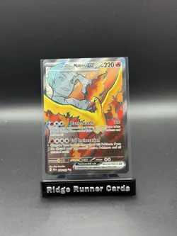 Pokemon Team Rocket's Moltres EX Ultra Rare Holo Destined Rivals 208/182 220 HP - Image 1