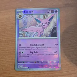 Pokemon Espeon 033/131 Sv: Prismatic Evolutions Master Ball Rare Holo English - Image 1
