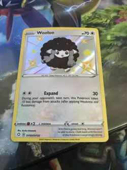 Pokemon Shining Fates Set Baby Shiny Wooloo SV103/SV122 Near Mint (NM) - Image 1
