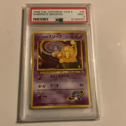 Pokemon Sabrina's Drowzee Gym 2 #96 PSA 9 Mint Regular Japanese 1999 - Image 1