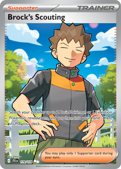 Brock's Scouting 179/159 Ultra Rare Journey Together Pokemon Near Mint - Image 1