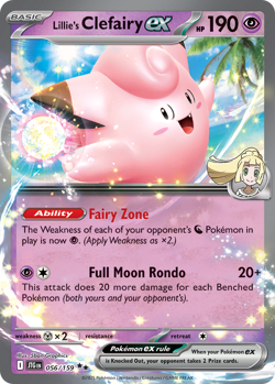 Lillie's Clefairy ex 056/159 Double Rare Journey Together Pokemon Near Mint - Image 1