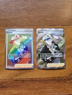 Pokemon Lot Of 2 Gordie 223/203 And 201/203 Rainbow Secret Evolving Skies - Image 1