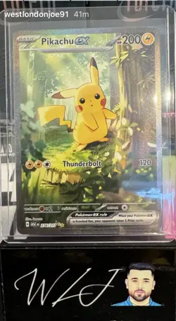 Pikachu Ex 276/217 Special Illustration Rare Ascended Heroes Pokemon Card - Image 1