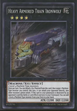 Heavy Armored Train Ironwolf RATE-EN050 Super Rare Yu-Gi-Oh Unlimited Near Mint - Image 1