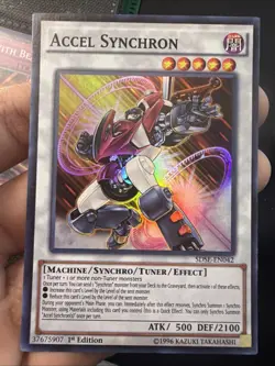 Yugioh Accel Synchron SDSE-EN042 Super Rare 1st Edition Near Mint - Image 1